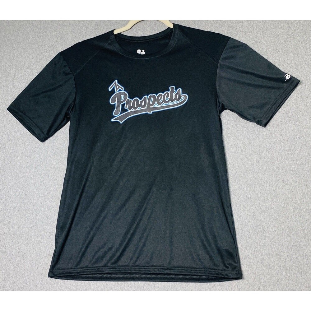 Prospects # 11 Badger Sport Performance T-Shirt Men's Size S Black